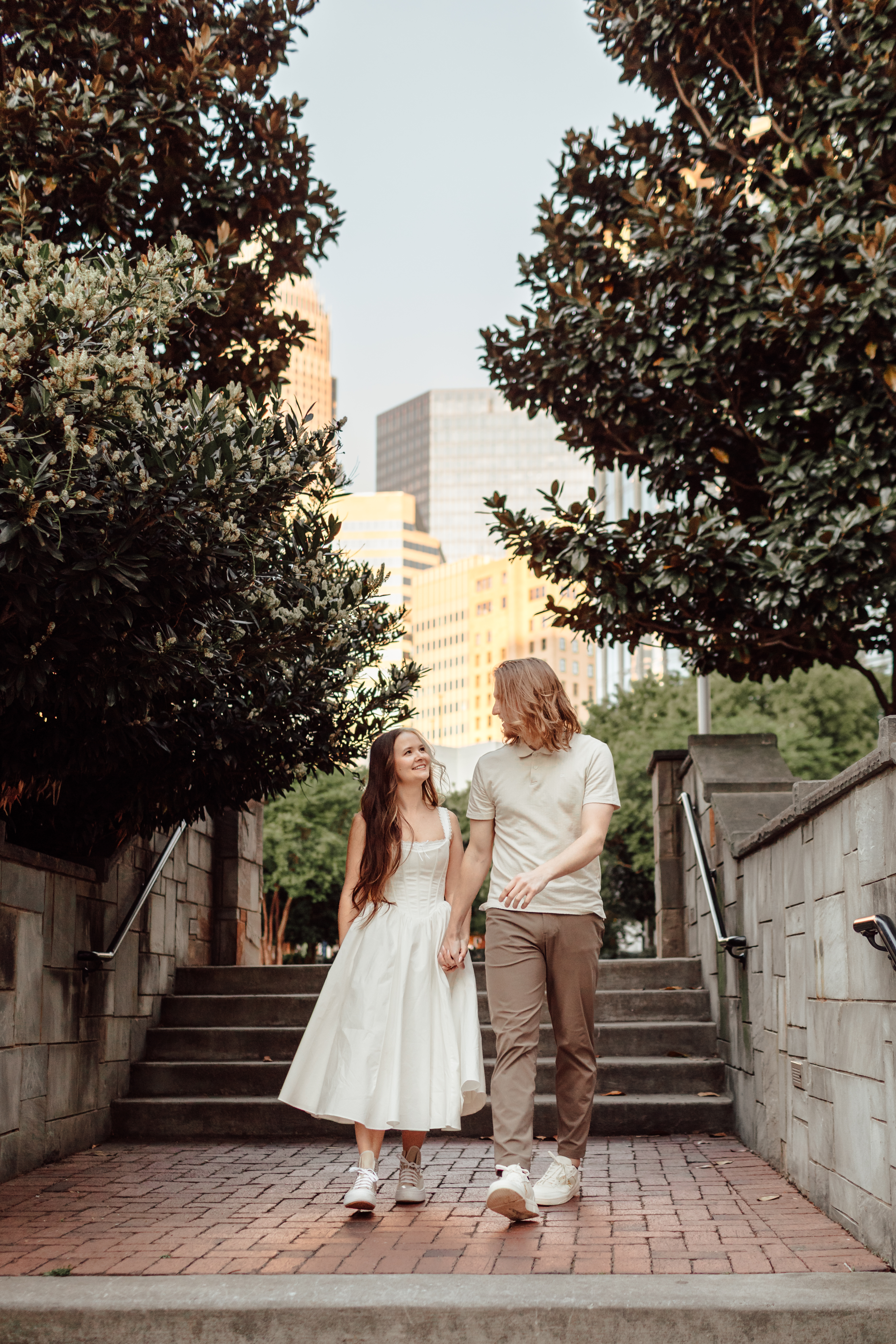 Meg and Ryan walking together
